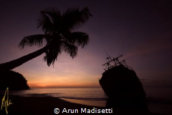 Post Maria sunset by Arun Madisetti 